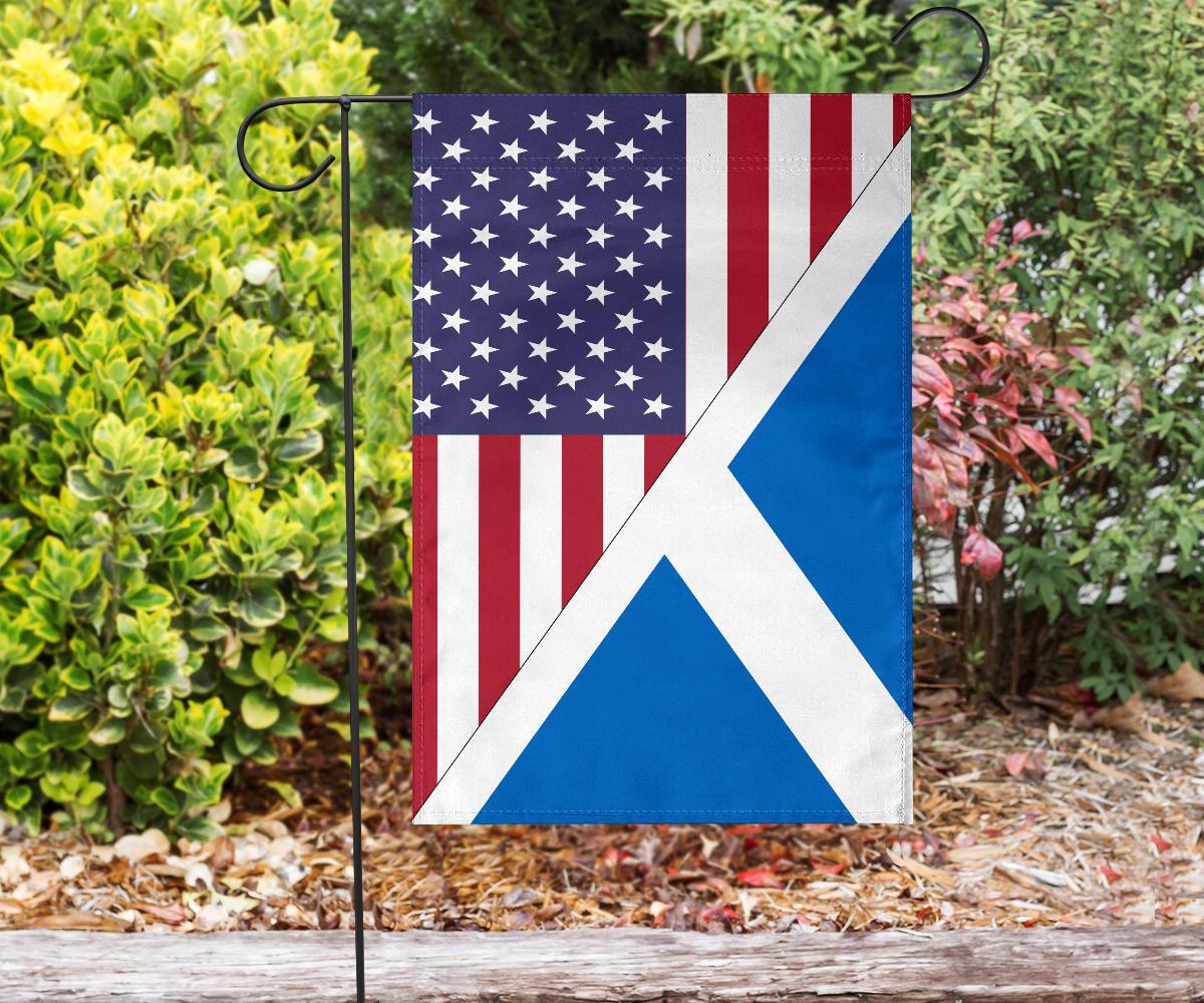 US Flag with Scotland Flag - Vibe Hoodie Shop