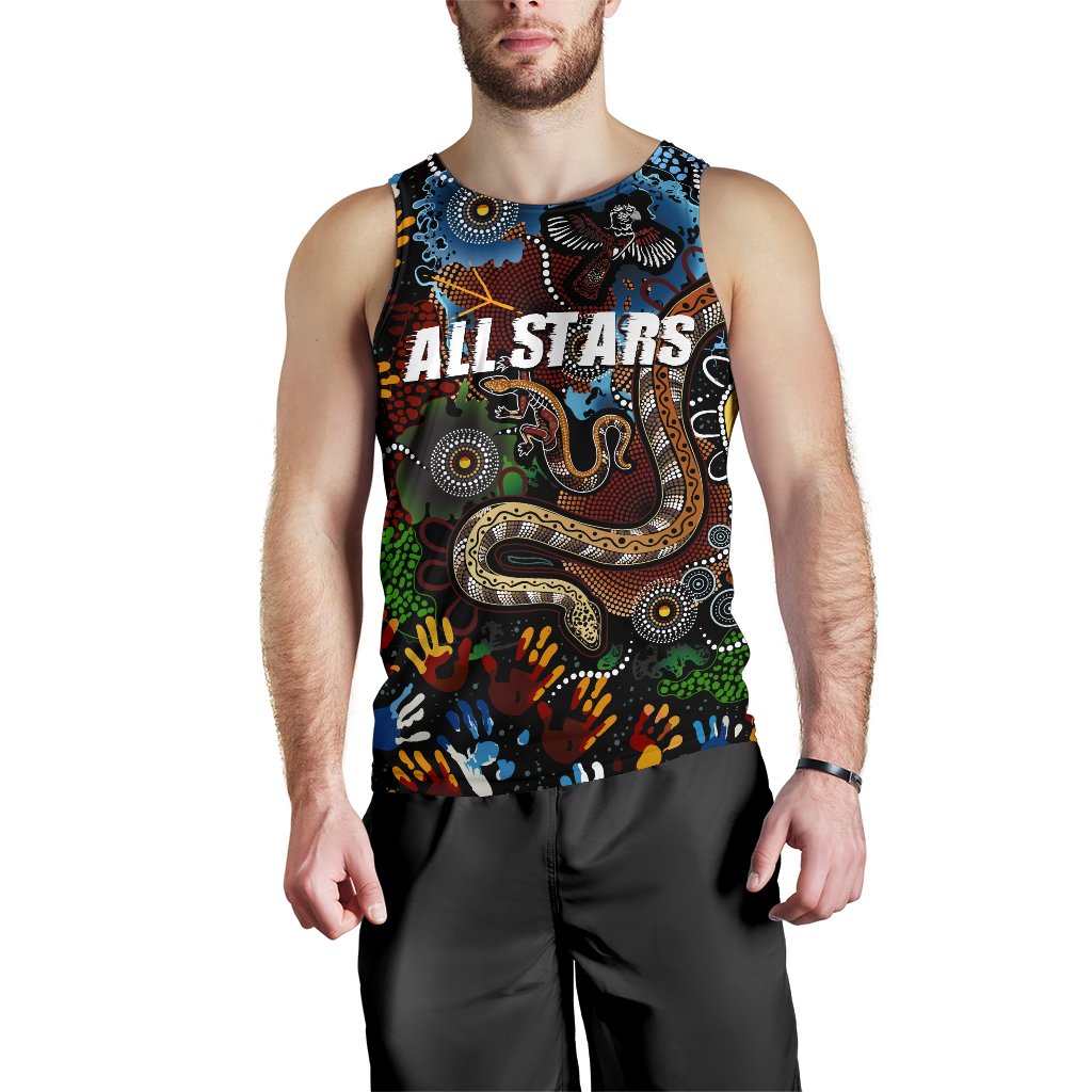 Australia Indigenous Men's Tank Top All Stars - Vibe Hoodie Shop