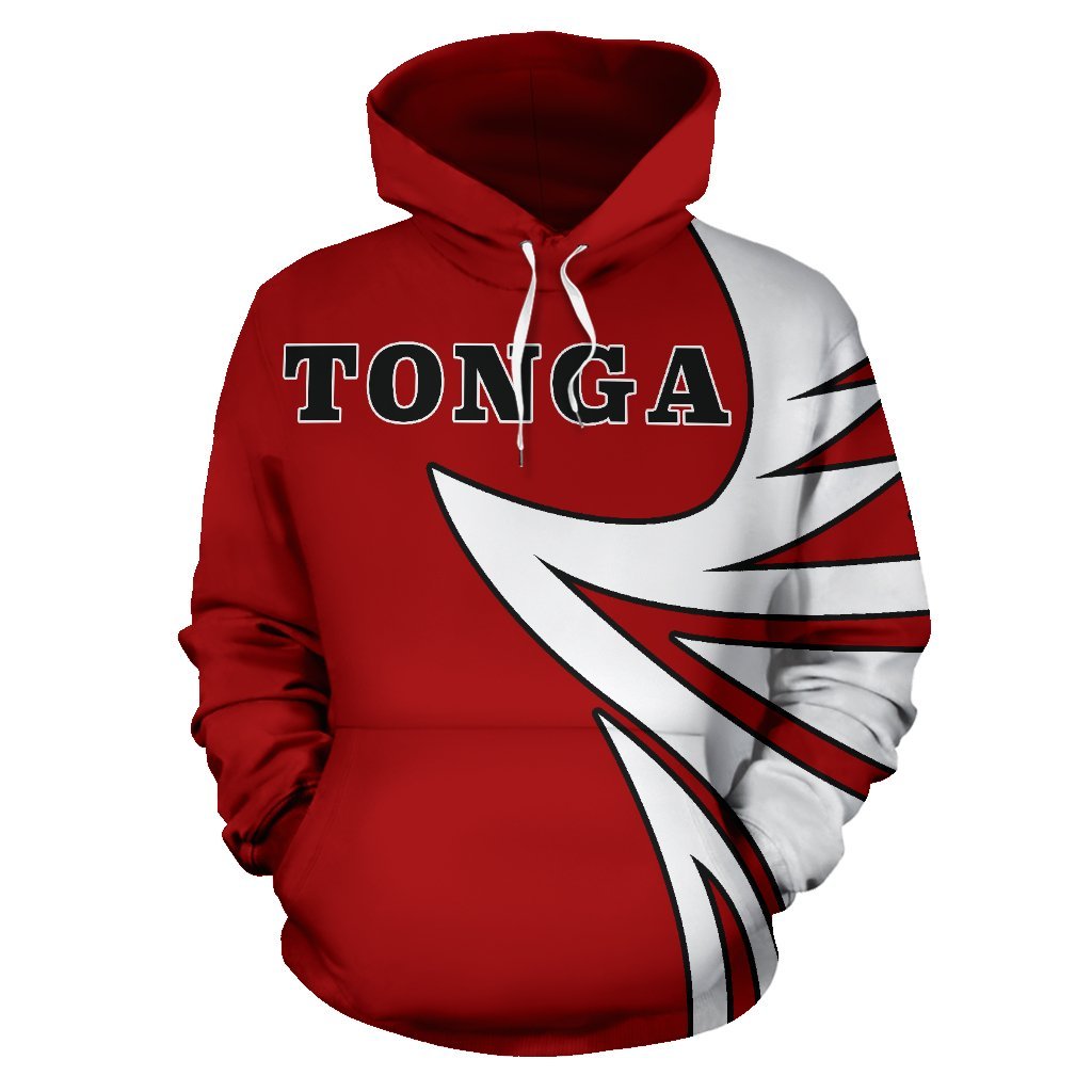 Tonga Coat Of Arms Hoodie - Warrior Style 02 - Vibe Hoodie Shop