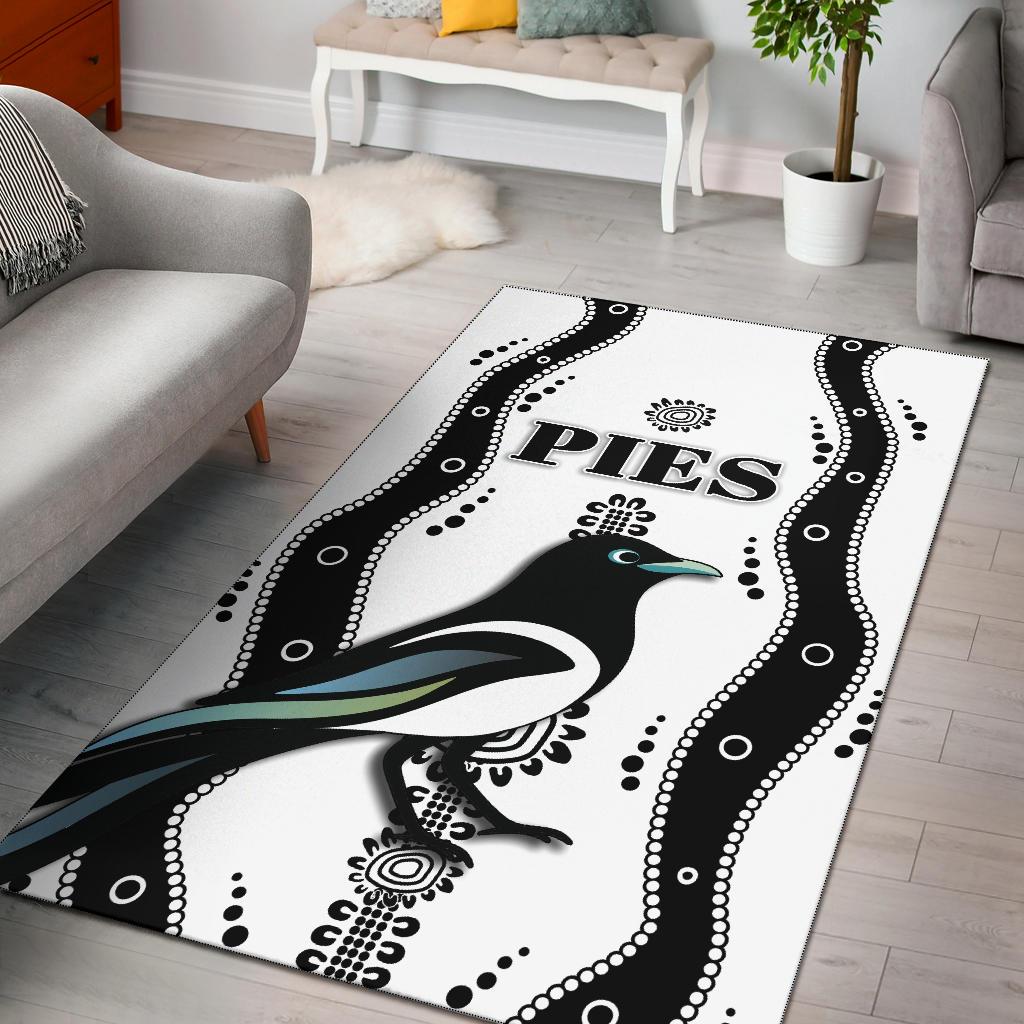 Collingwood Area Rug Pies Indigenous - White - Vibe Hoodie Shop