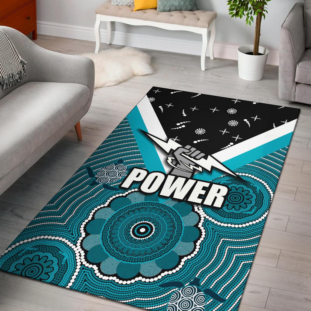 Port Adelaide Area Rug Power - Vibe Hoodie Shop