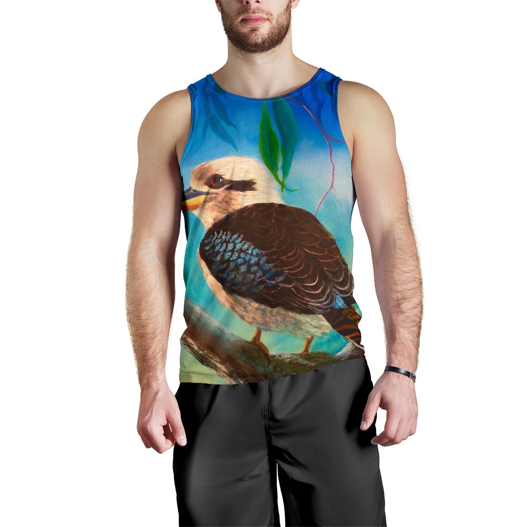 Kookaburra Men's Tank Top - Australia Kookaburra - Vibe Hoodie Shop