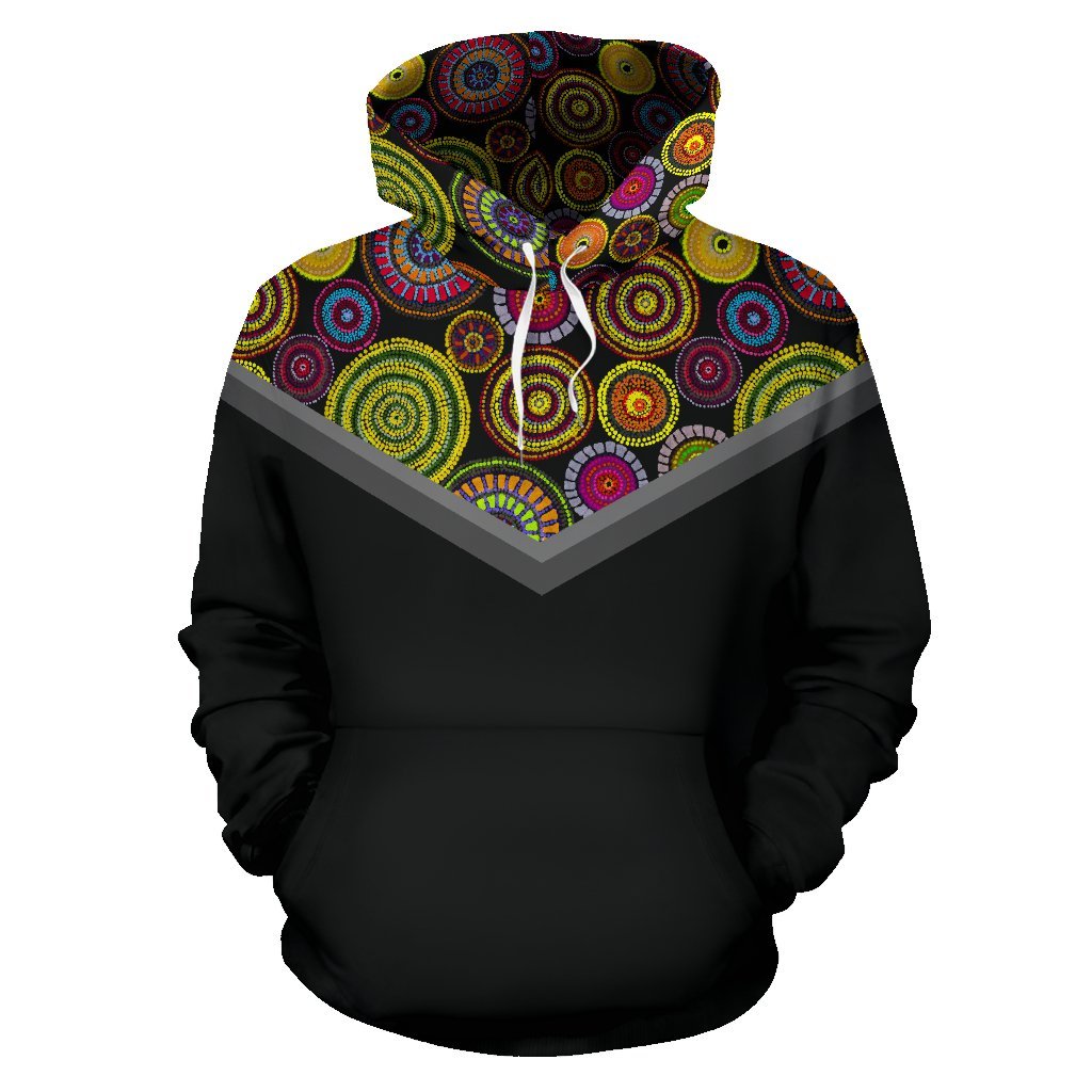 Aboriginal Hoodie, Circle Dot Painting Hoodie Ver04 - Vibe Hoodie Shop