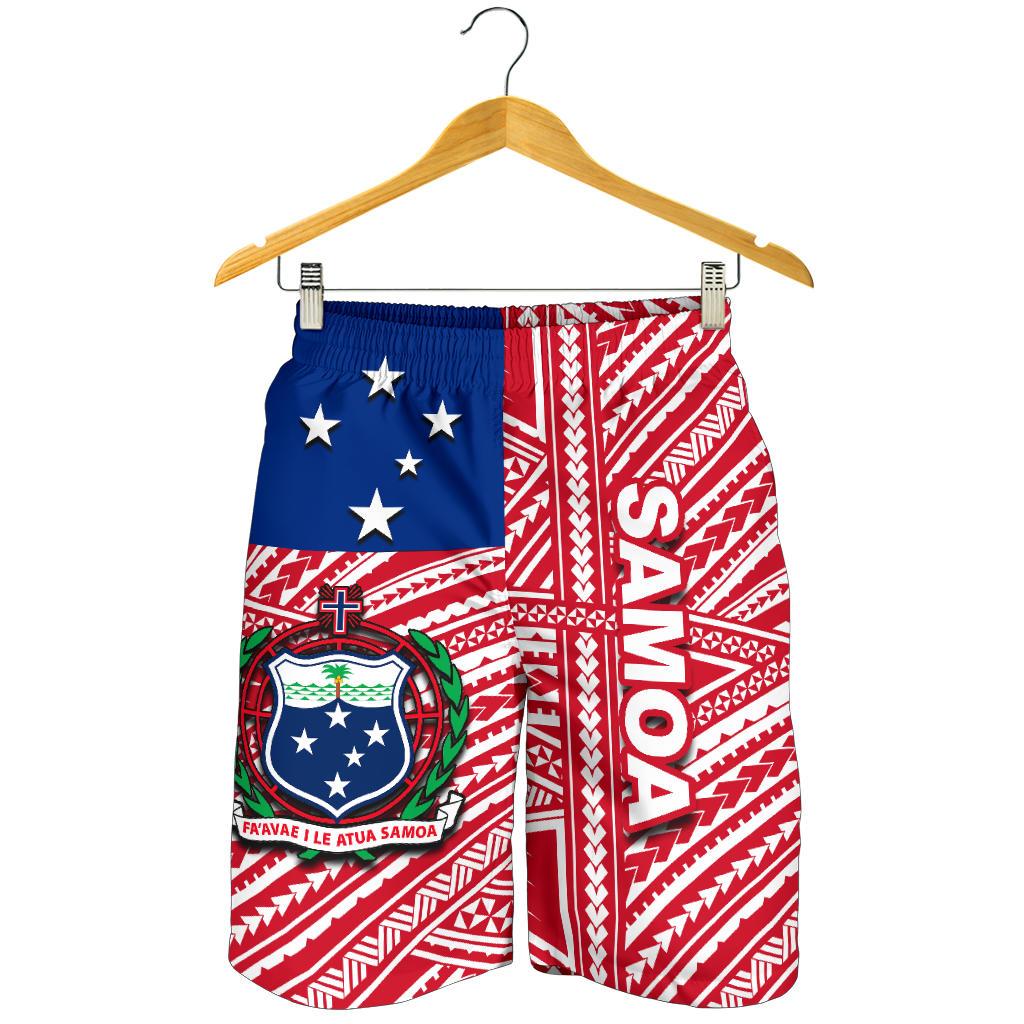 Samoa Flag Polynesian All Over Print Men's Shorts - Vibe Hoodie Shop