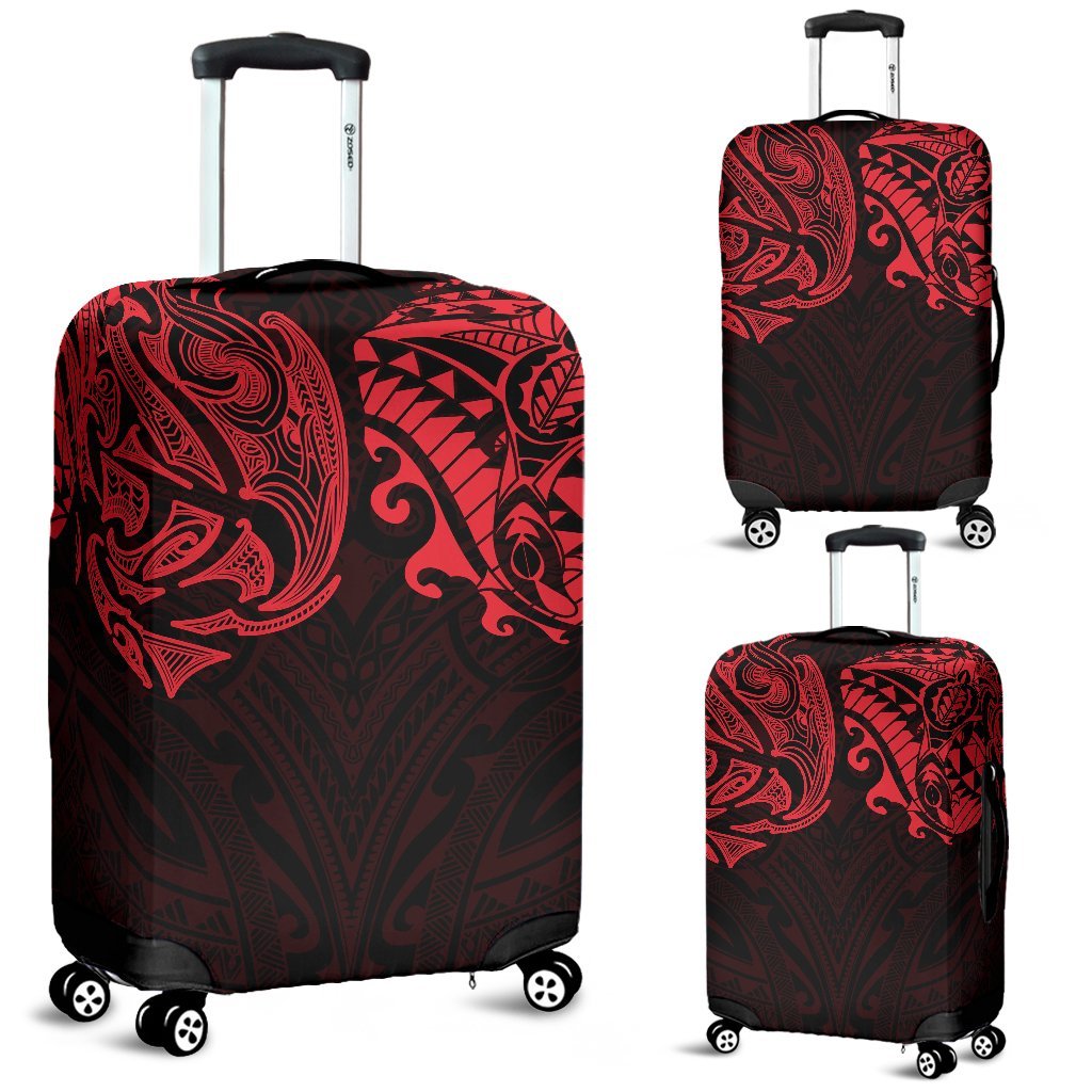 New Zealand Luggage Covers, Maori Polynesian Tattoo Red - Vibe Hoodie Shop