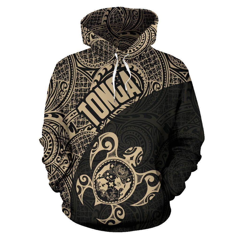 Hoodie Tonga Coat Of Arms Turtle Polynesian Pattern - Vibe Hoodie Shop