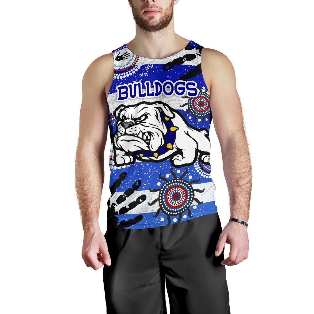 Bulldogs Men Tank Top Indigenous Country Style No.1 - Vibe Hoodie Shop