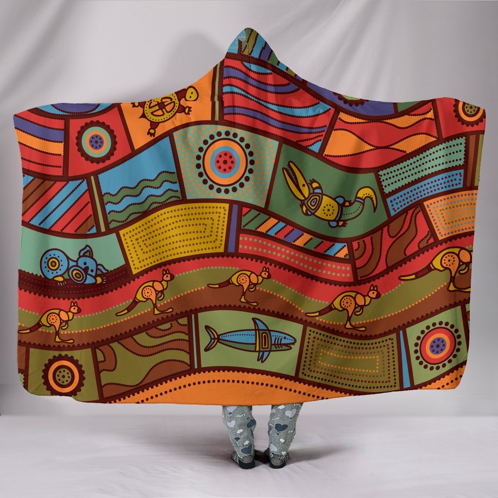 hooded-blanket-aboriginal-art-with-animals