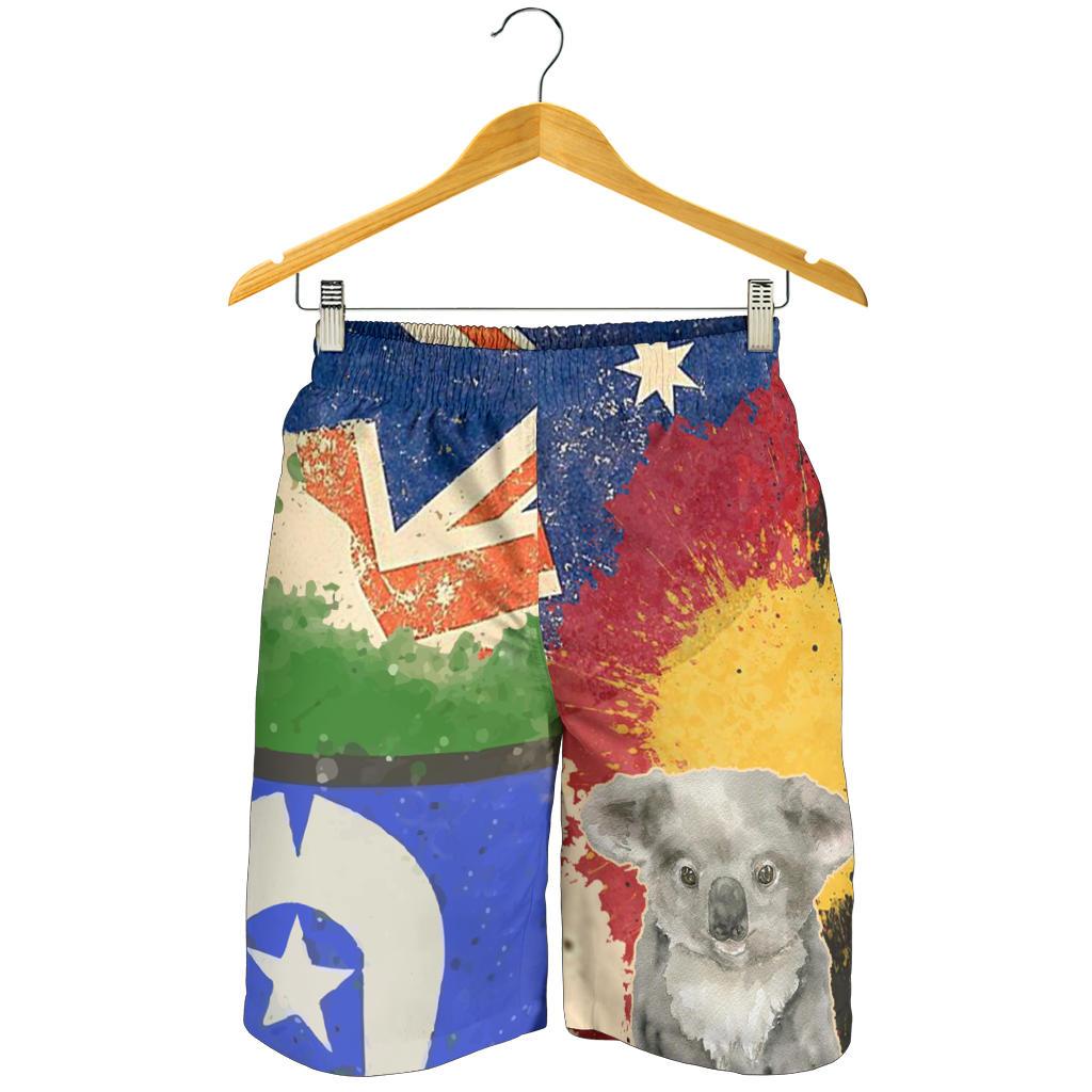 Men Short - Flag Combination with Koala - Vibe Hoodie Shop