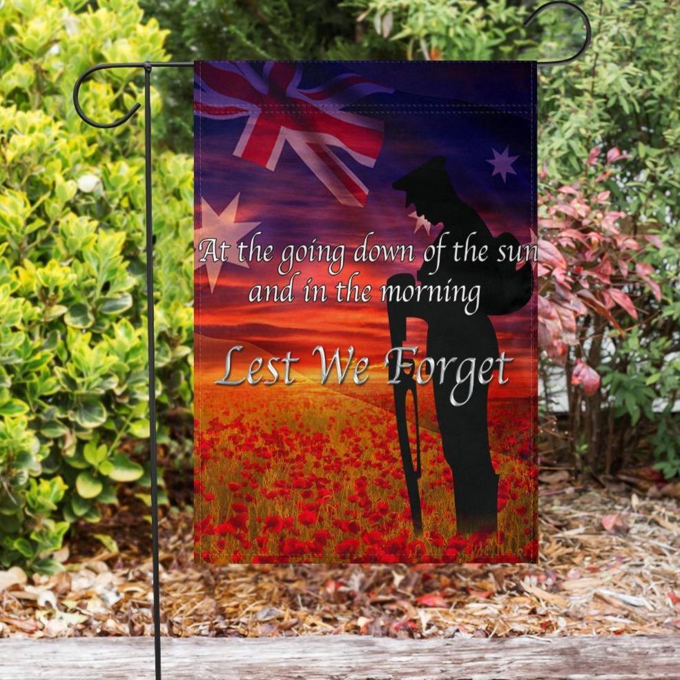 ANZAC Day 2021 Flag - Lest We Forget Ver02 - Vibe Hoodie Shop