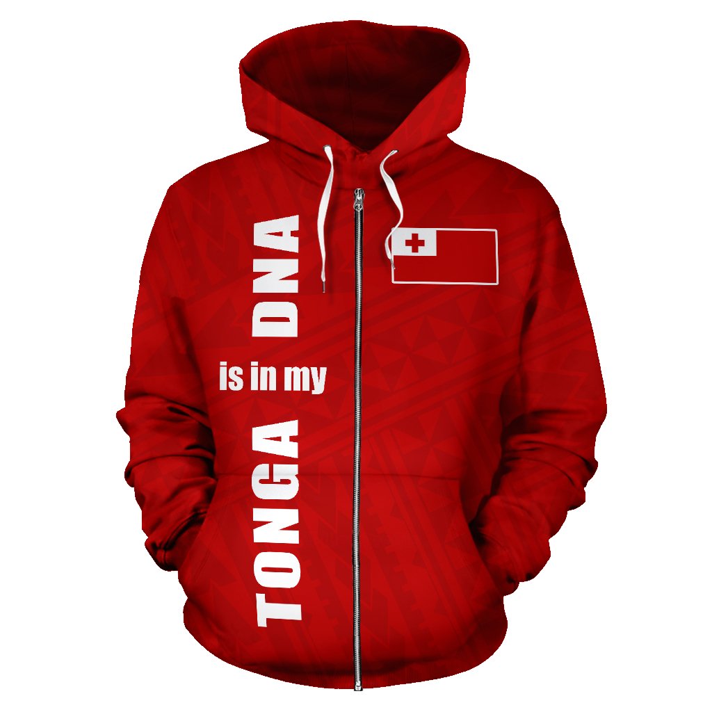 Tonga Is In My Dna Zip Up Hoodie - Vibe Hoodie Shop