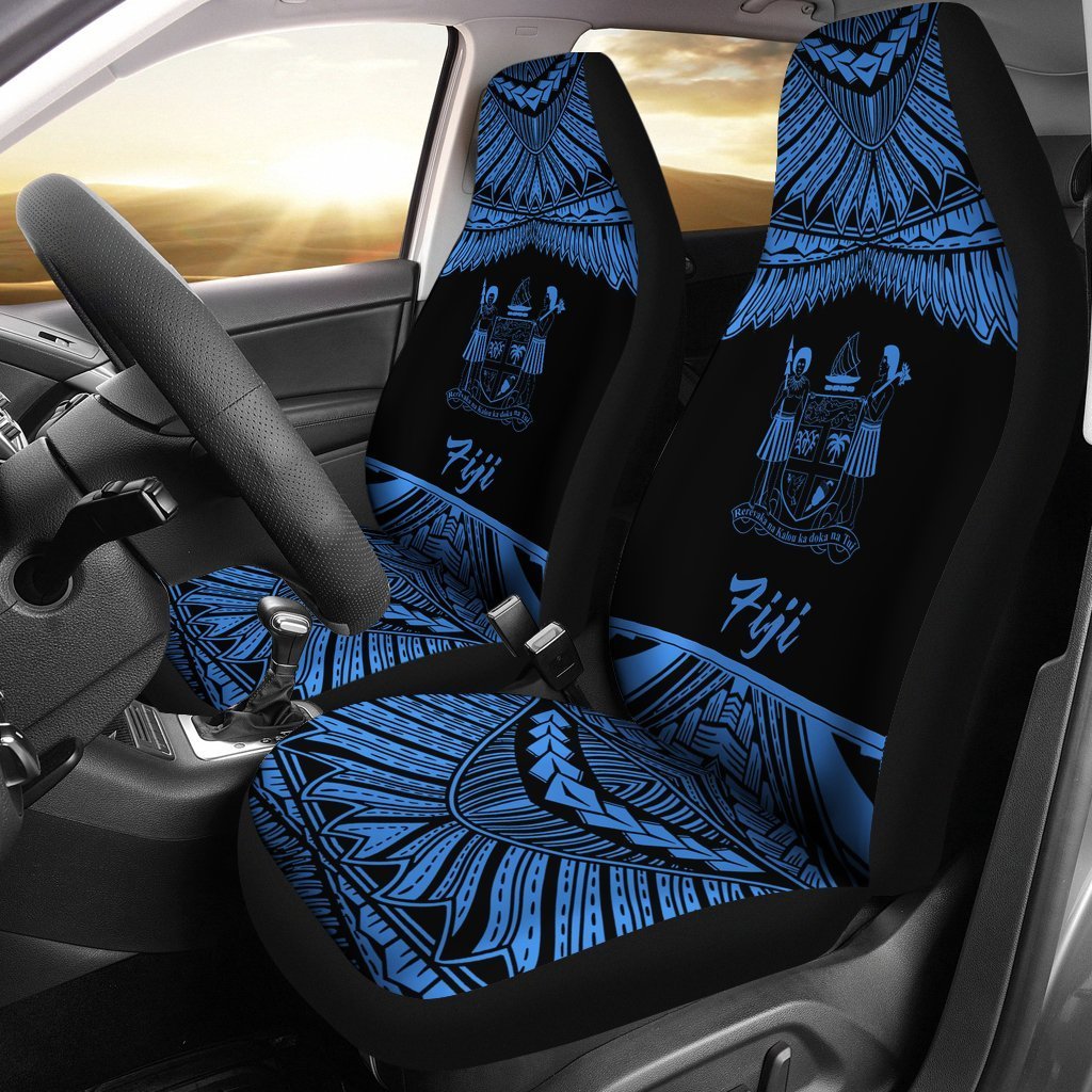Fiji Polynesian Car Seat Covers - Pride Blue Version - Vibe Hoodie Shop