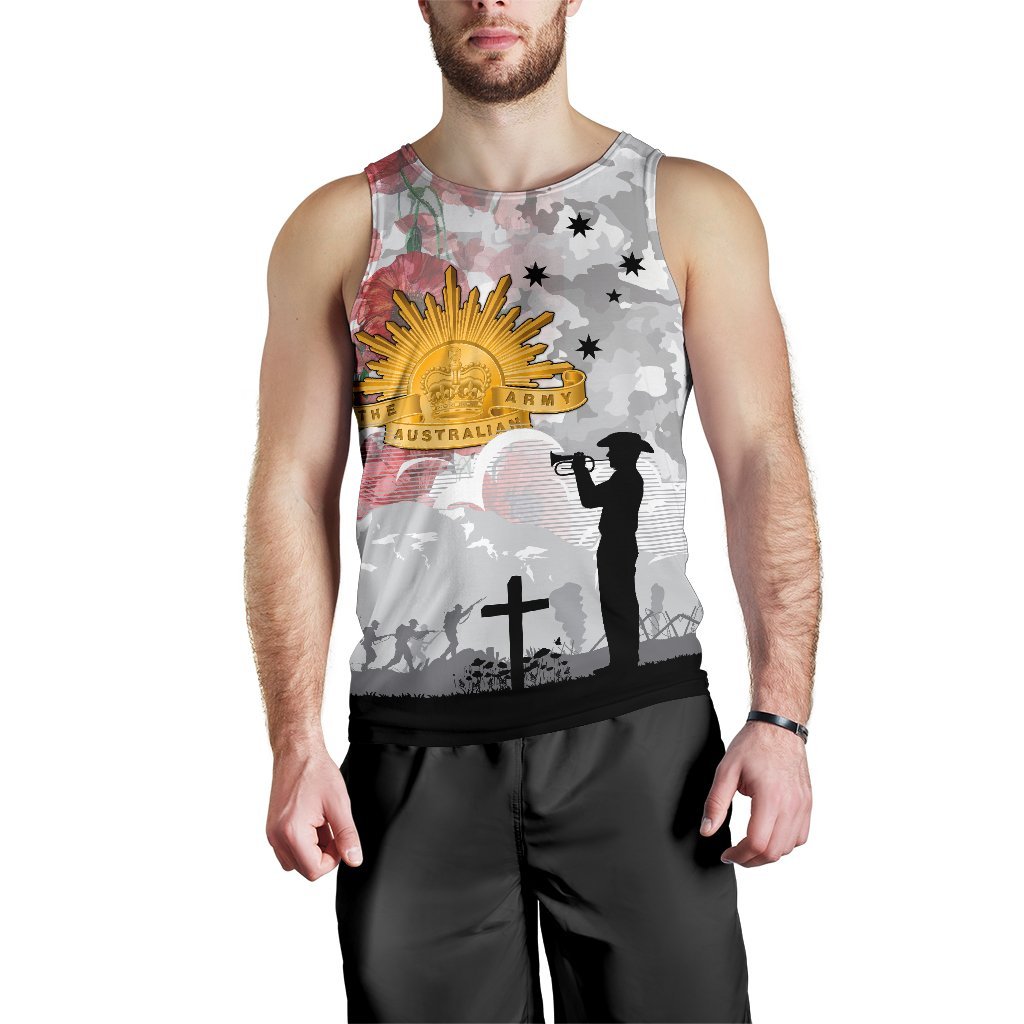 ANZAC Men's Tank Top - We Will Remember Them - Vibe Hoodie Shop