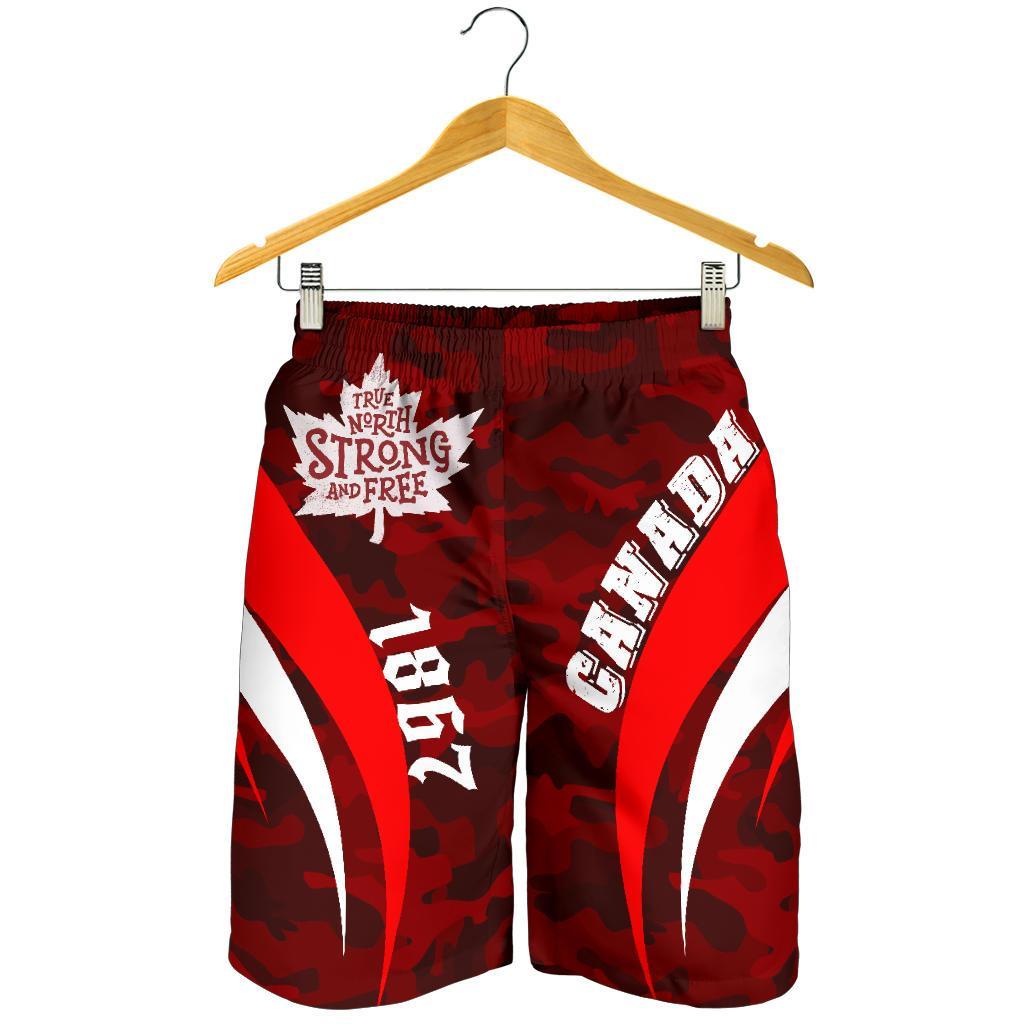 Canada - True North Strong And Free Short - Vibe Hoodie Shop