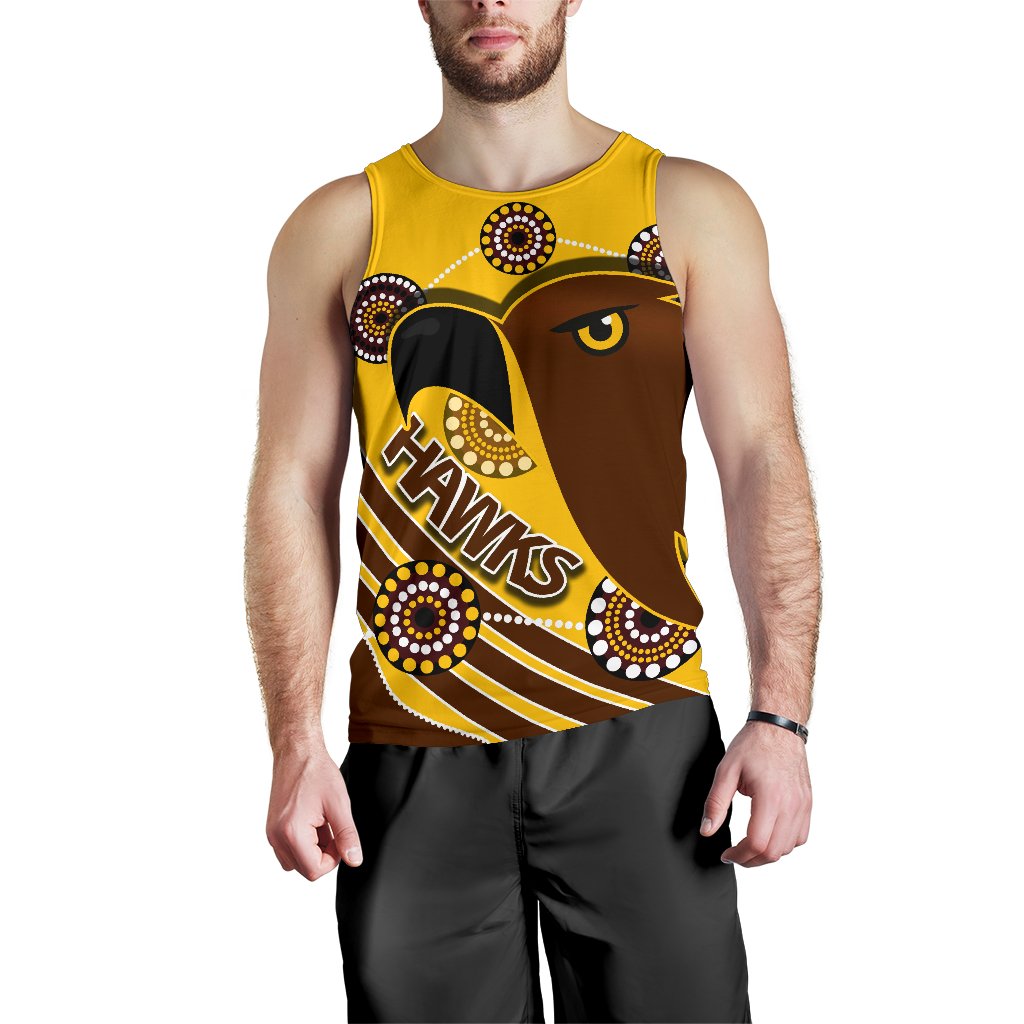 Pride Hawks Men Tank Top Hawthorn Indigenous - Vibe Hoodie Shop