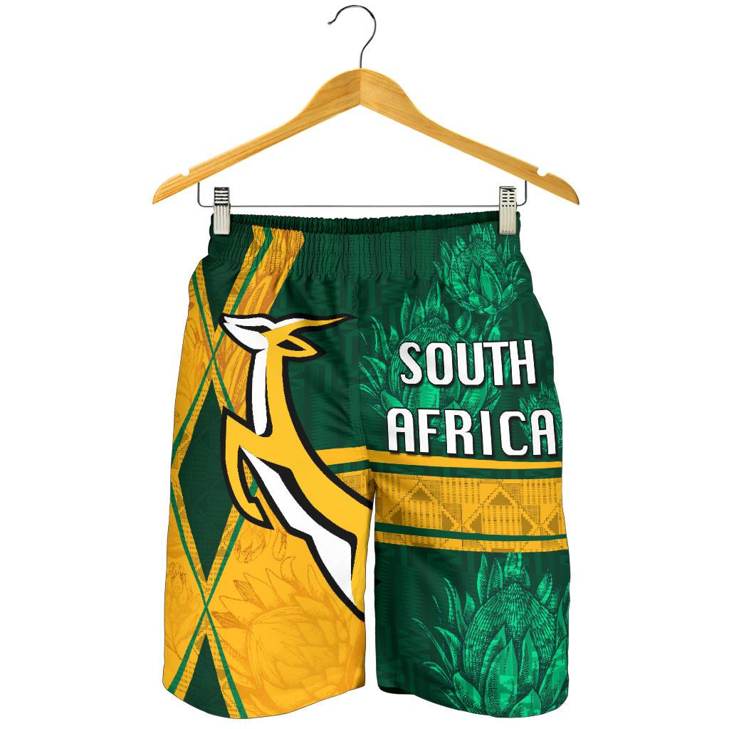 South Africa Men Shorts Springboks Rugby Be Fancy - Vibe Hoodie Shop