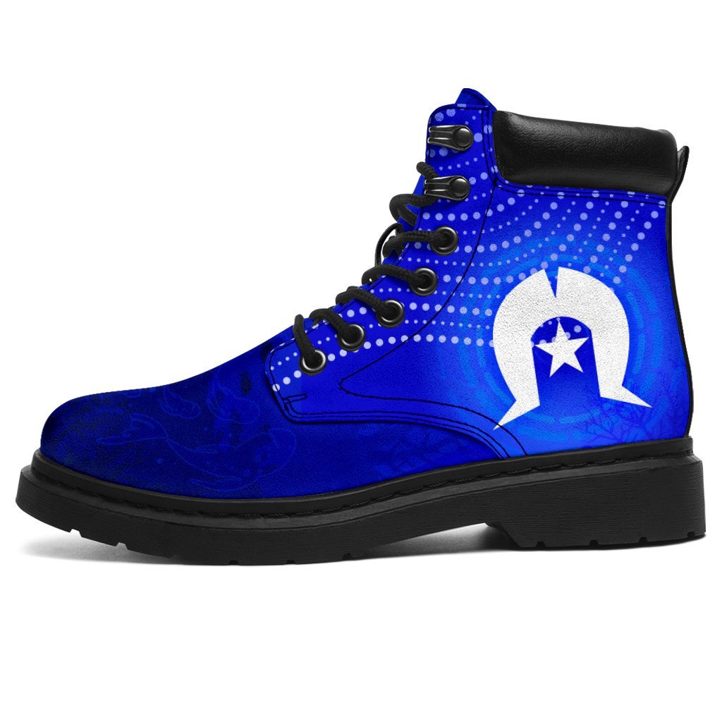 torres-strait-islanders-all-season-boots-torres-symbol-with-aboriginal-turtle