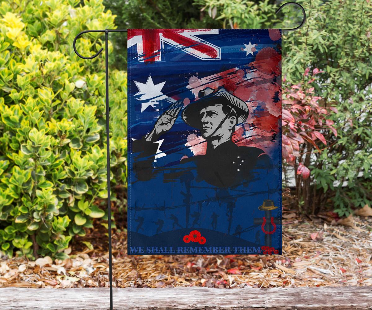 ANZAC Day Flag - We Shall Remember Them - Vibe Hoodie Shop