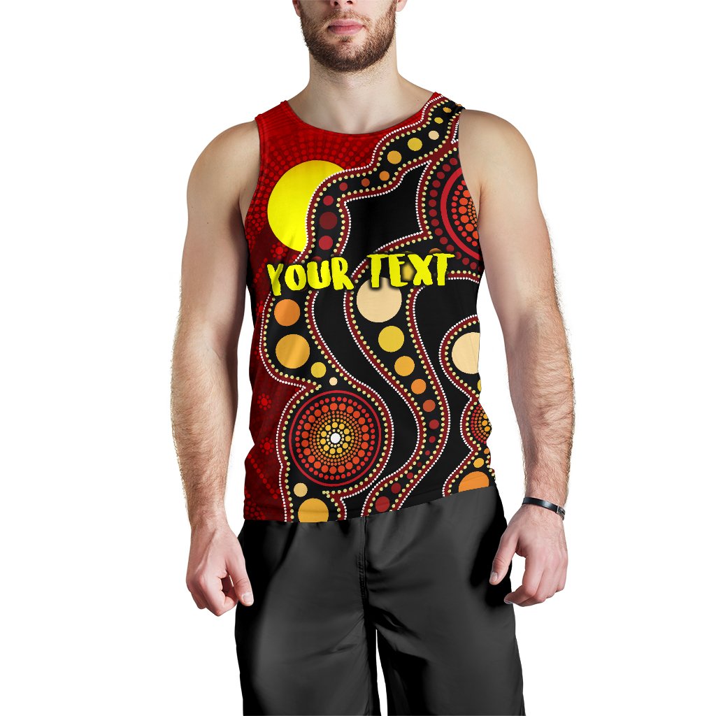 Custom Men's Tank Top Australia Aboriginal Lives Matter Flag - Vibe Hoodie Shop