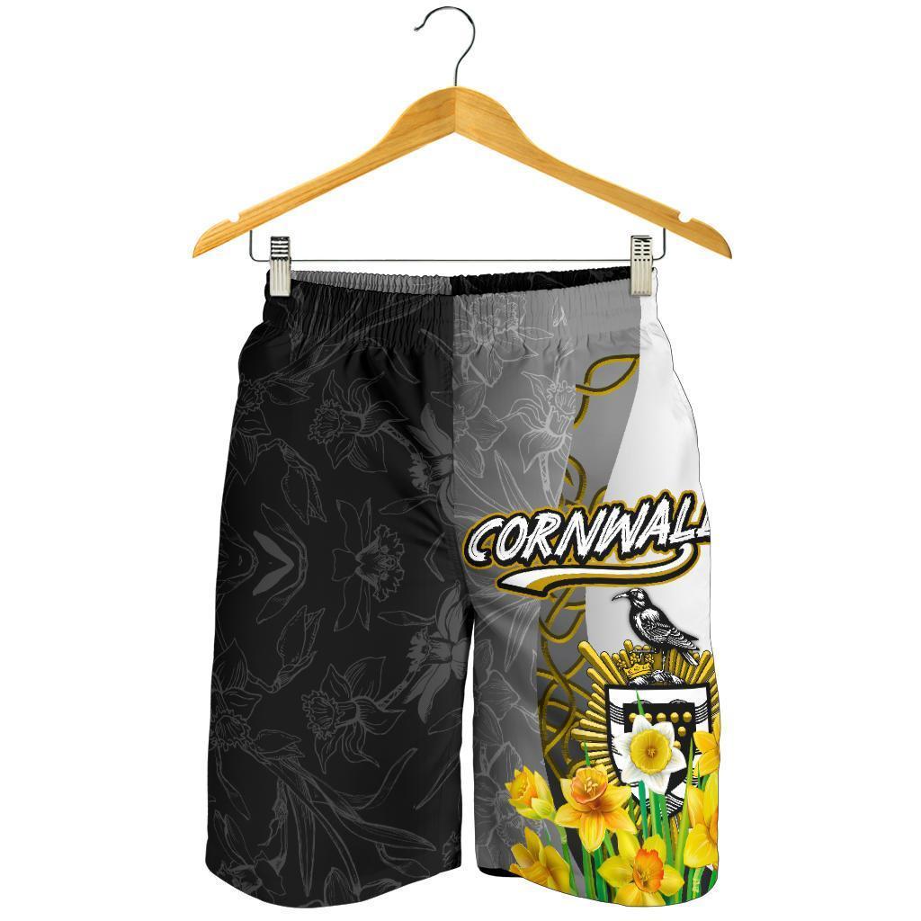 Cornwall Celtic Men's Short - Daffodil With Seal - Vibe Hoodie Shop