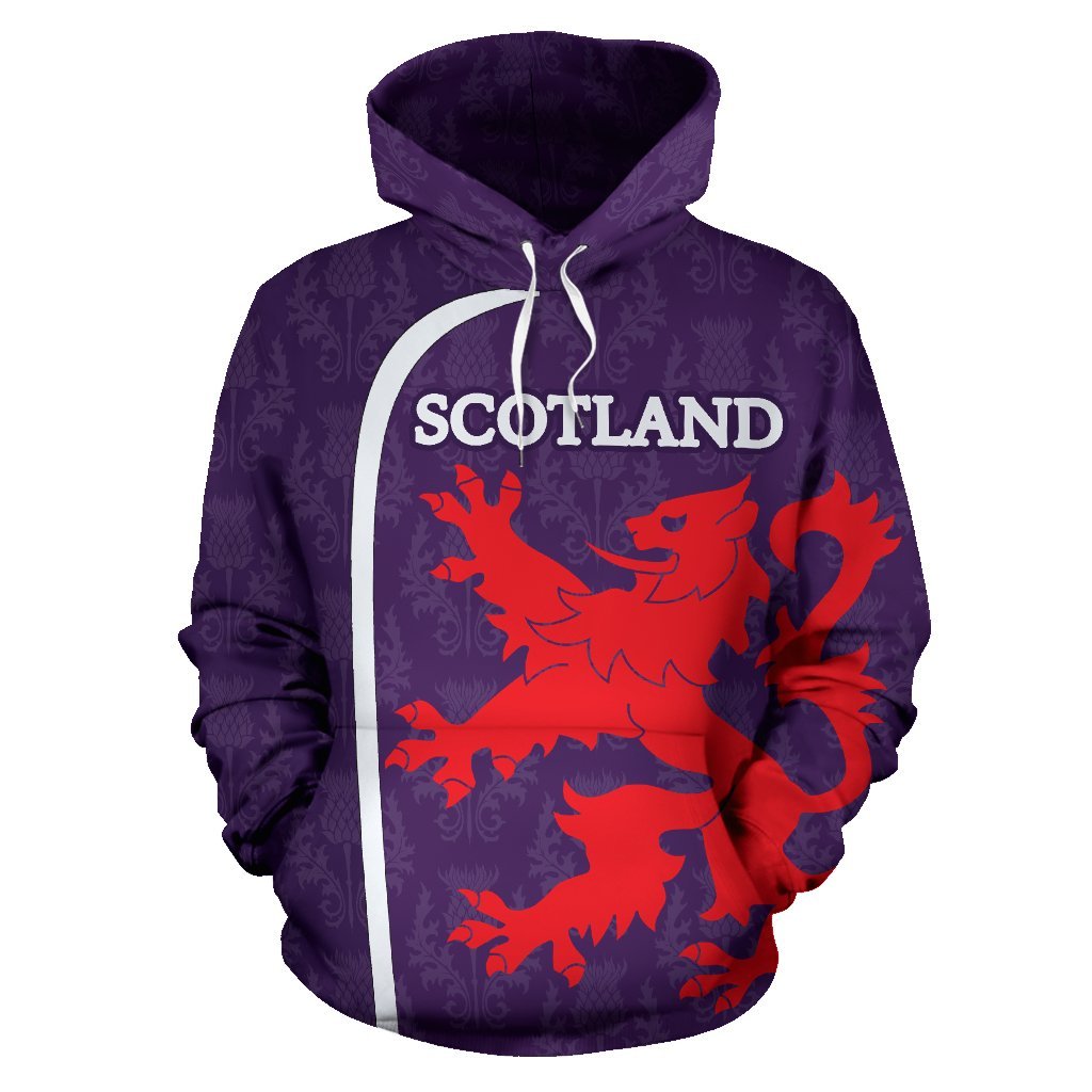 Scotland Hoodie Lion And Thistle - Vibe Hoodie Shop