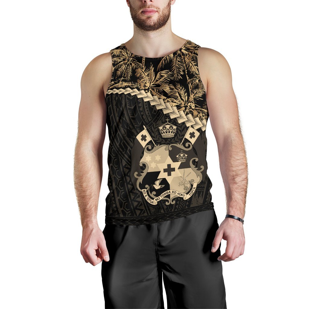 Tonga Men's Tank Top Golden Coconut - Vibe Hoodie Shop