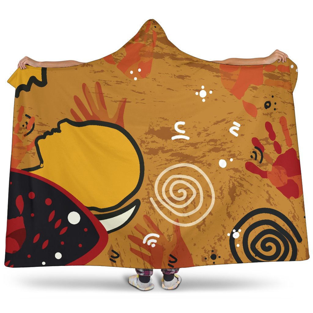 aboriginal-hooded-blanket-mother-and-son-hand-art