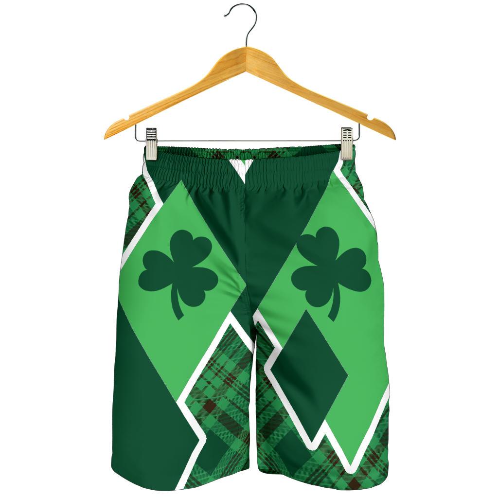 St. Patrick Day Ireland All Over Print Men's Shorts Shamrock - Vibe Hoodie Shop