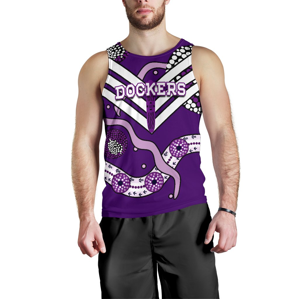 Dockers Men Tank Top Indigenous Fremantle - Freo - Vibe Hoodie Shop