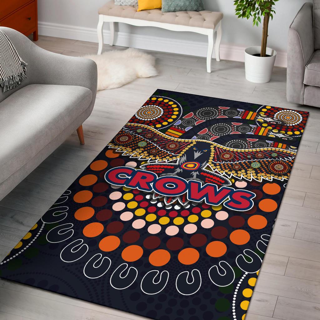 Adelaide Area Rug Indigenous Crows - Vibe Hoodie Shop