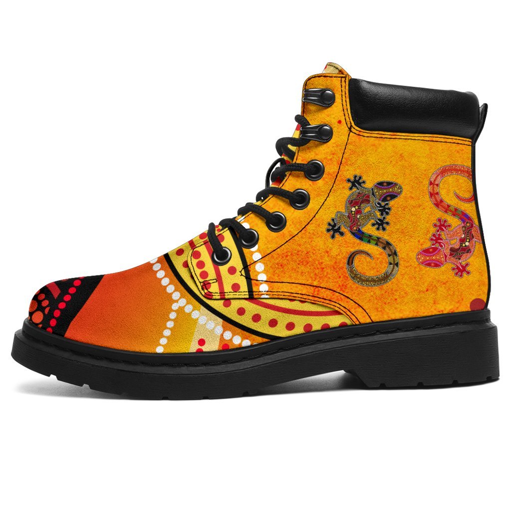aboriginal-all-season-boots-couple-aboriginal-lizards