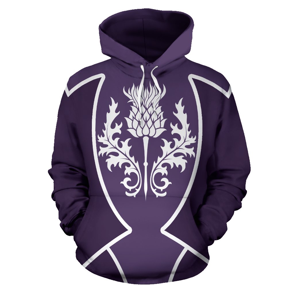 Scotland Hoodie Thistle Purple Sport Style - Vibe Hoodie Shop