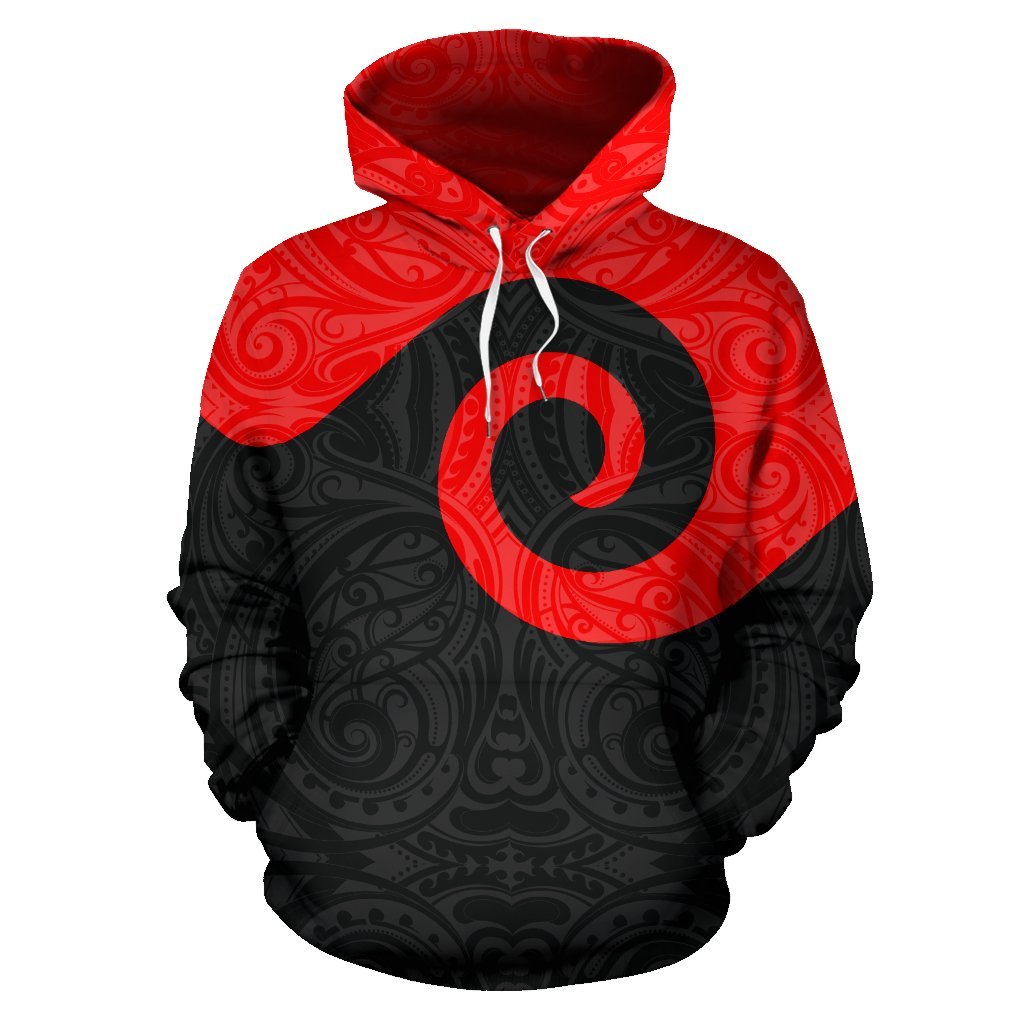 New Zealand Maori Koru All Over Print Hoodie - Vibe Hoodie Shop