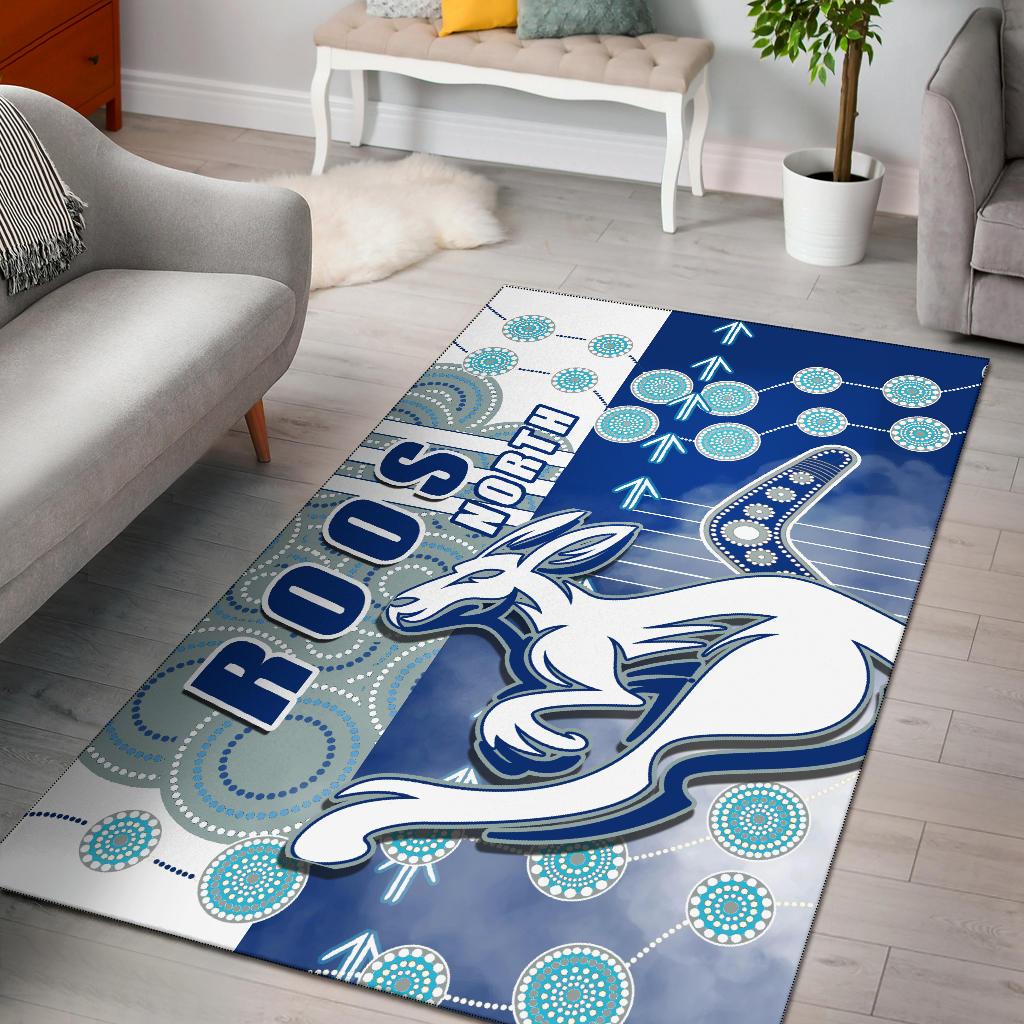 Melbourne Kangaroos Area Rug Indigenous North - Roos - Vibe Hoodie Shop