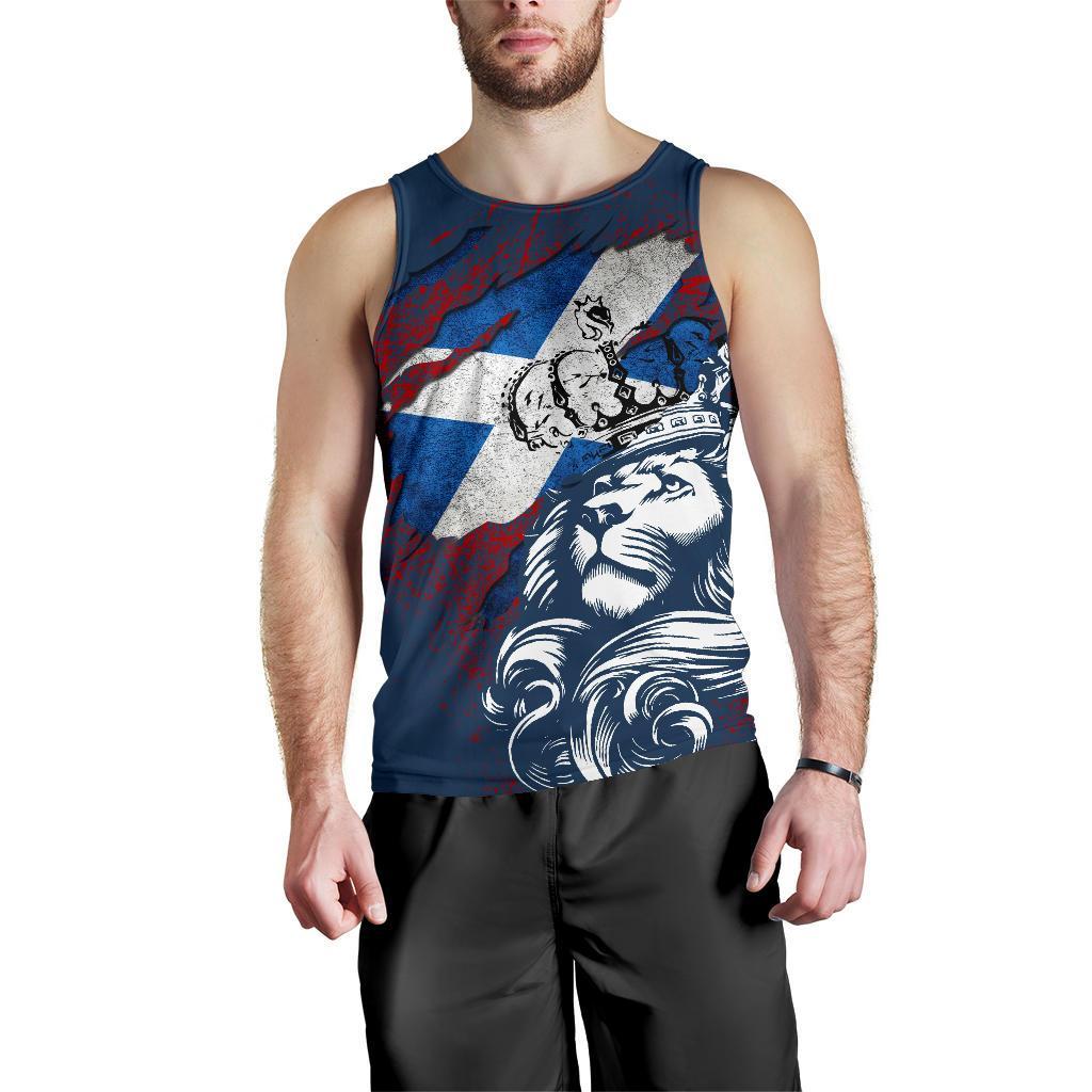 Lion Scotland Men Tank Top - Scotland In Me - Vibe Hoodie Shop