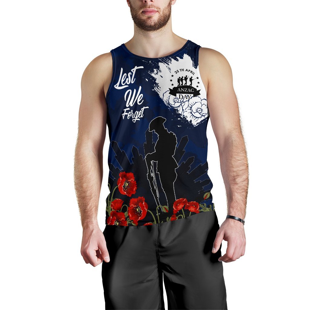 ANZAC Day Men's Tank Top - Australia ANZAC Day 2021 - Vibe Hoodie Shop