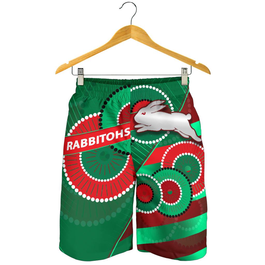 Rabbitohs Men Shorts Indigenous Bravery - Vibe Hoodie Shop