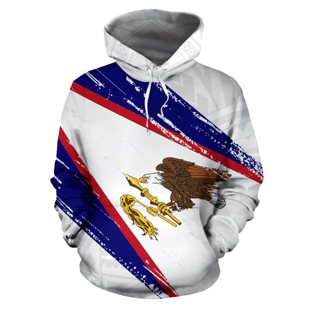 American Samoa Flag Coat Of Arms Polynesian Hoodie - 02 - Vibe Hoodie Shop