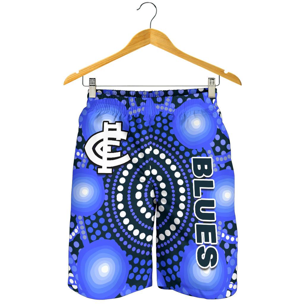 Blues Men Shorts Carlton Bright Indigenous - Vibe Hoodie Shop