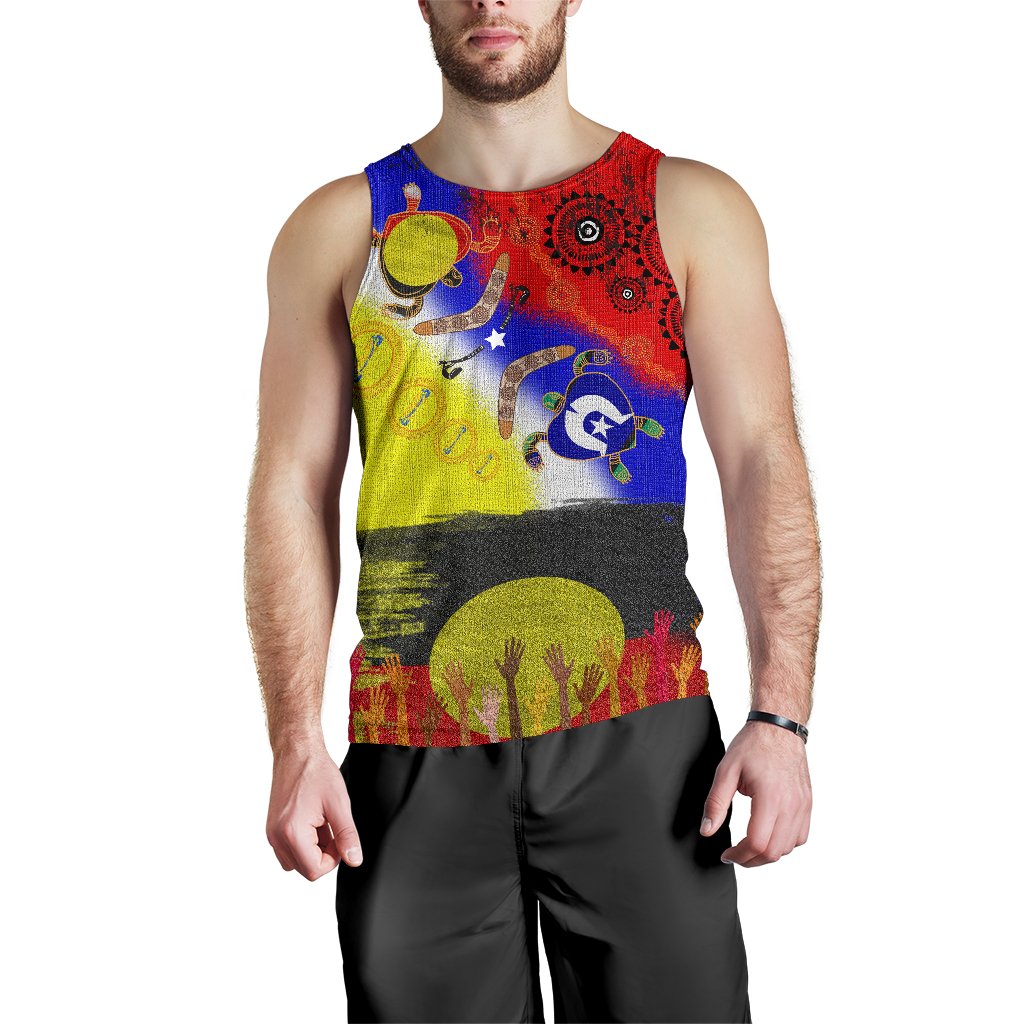 Aboriginal Men's Tank Top - Australia NAIDOC Week 2020 - Vibe Hoodie Shop