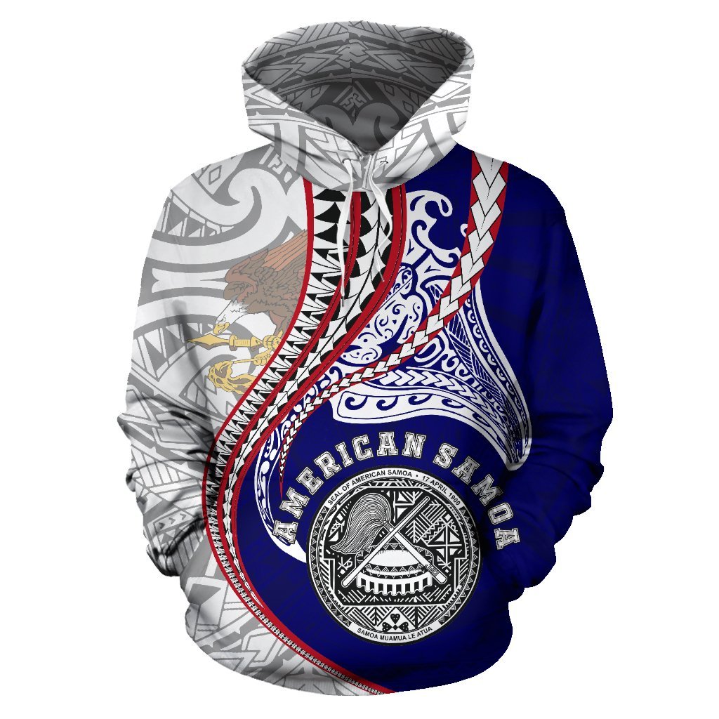 American Samoa Hoodie Kanaloa Tatau Gen As - Vibe Hoodie Shop