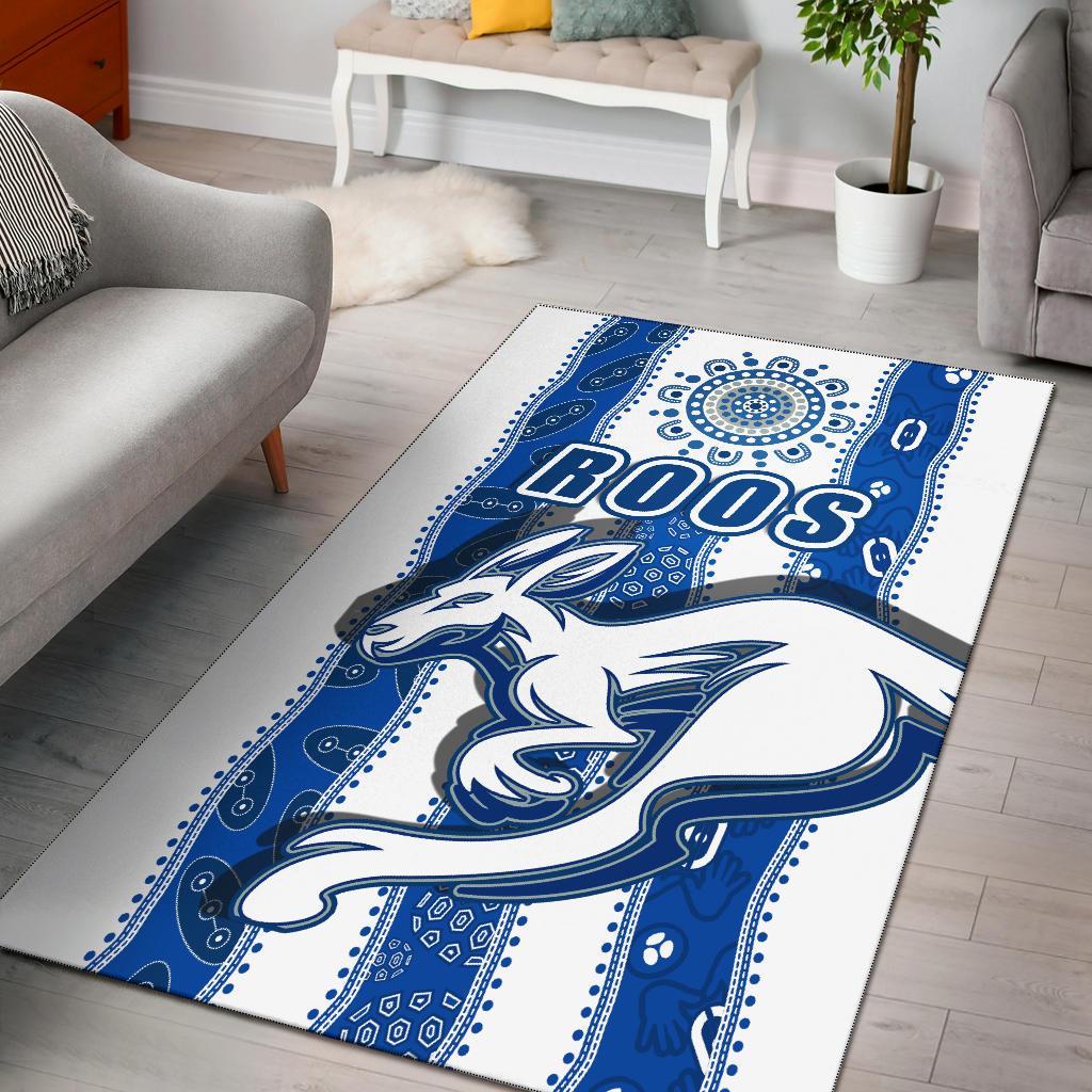 Melbourne Kangaroos Rugs Indigenous North - Roos White - Vibe Hoodie Shop