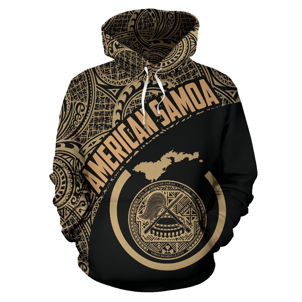 Map American Samoa Hoodie Polynesian - Vibe Hoodie Shop