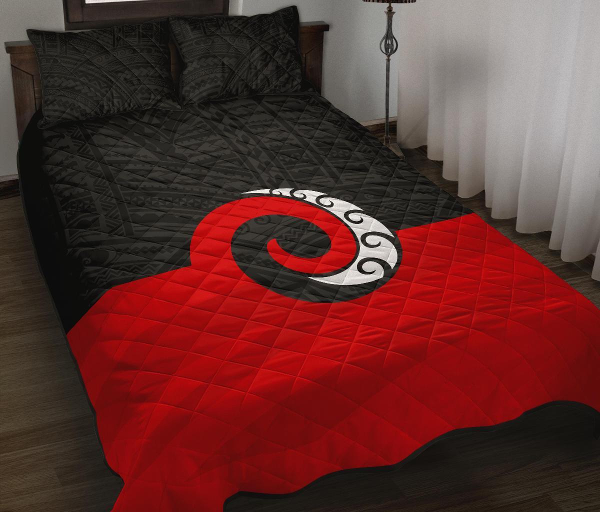 Koru Maori New Zealand Quilt Bed Set - Vibe Hoodie Shop