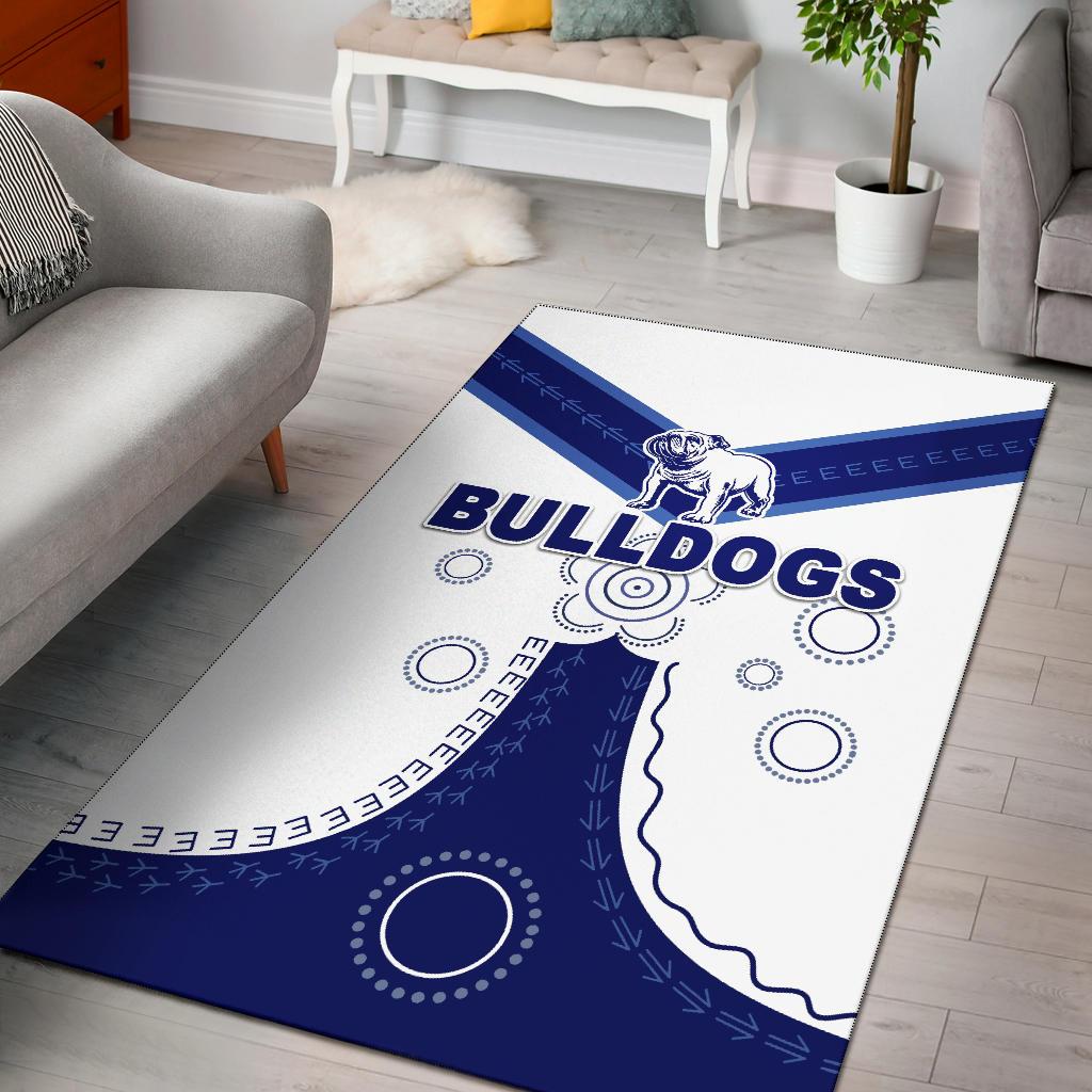 Canterbury - Bankstown Bulldogs Area Rug Simple Indigenous - Vibe Hoodie Shop