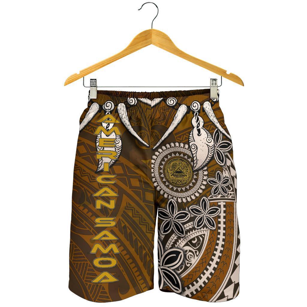 American Samoa Men's Shorts - Polynesian Boar Tusk - Vibe Hoodie Shop