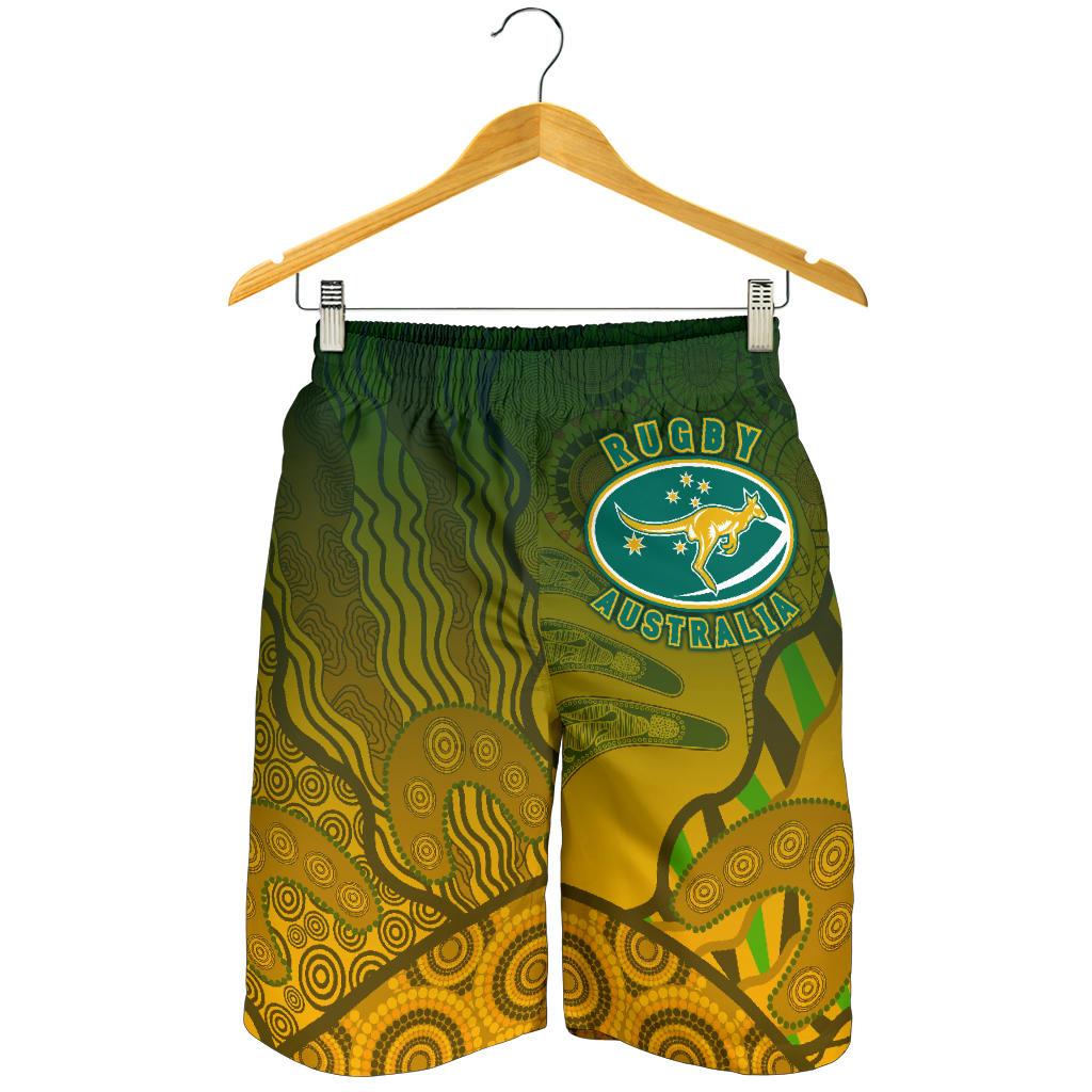 Men's Shorts, Aboriginal Australian Rugby Shorts - Vibe Hoodie Shop