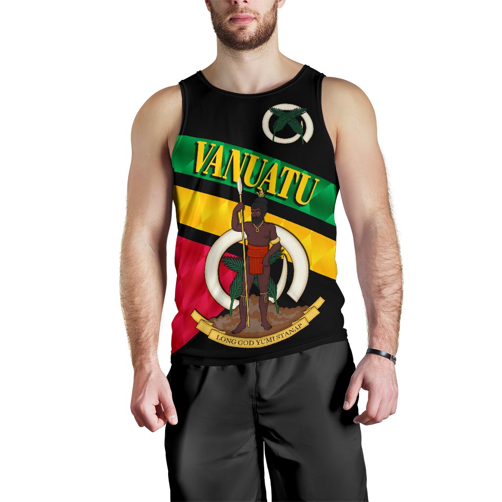 Vanuatu Rugby Men Tank Top Sporty Style - Vibe Hoodie Shop