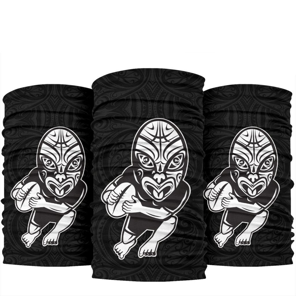 New Zealand Neck Geiter Rugby with Haka Face - Vibe Hoodie Shop