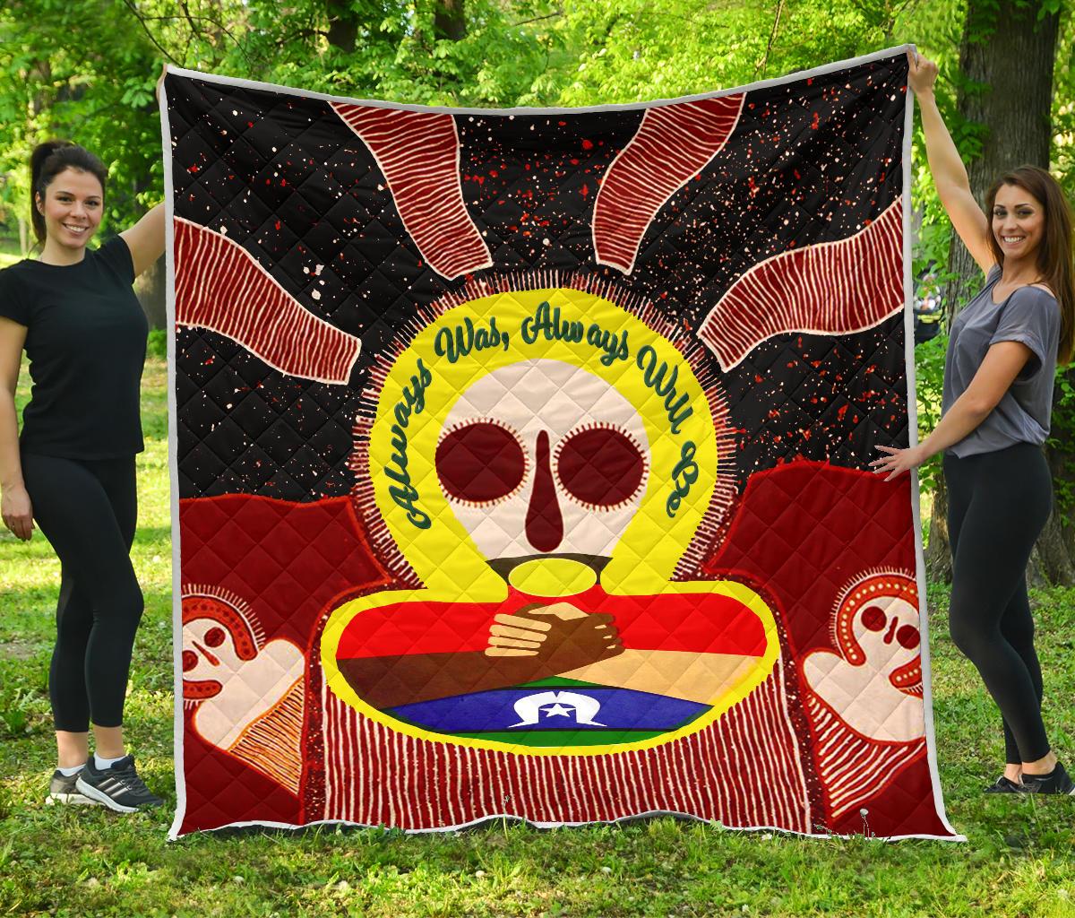 Aboriginal and Torres Strait Islanders Premium Quilt - NAIDOC Style - Vibe Hoodie Shop